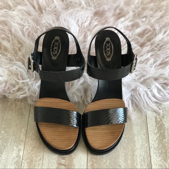NWTTod’s Black python sandals! - Picture 5 of 8